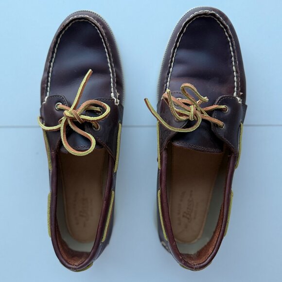 G.H. Bass Hampton Core 2 Leather Boat Shoes Brown Men’s Size 11M - Picture 1 of 5